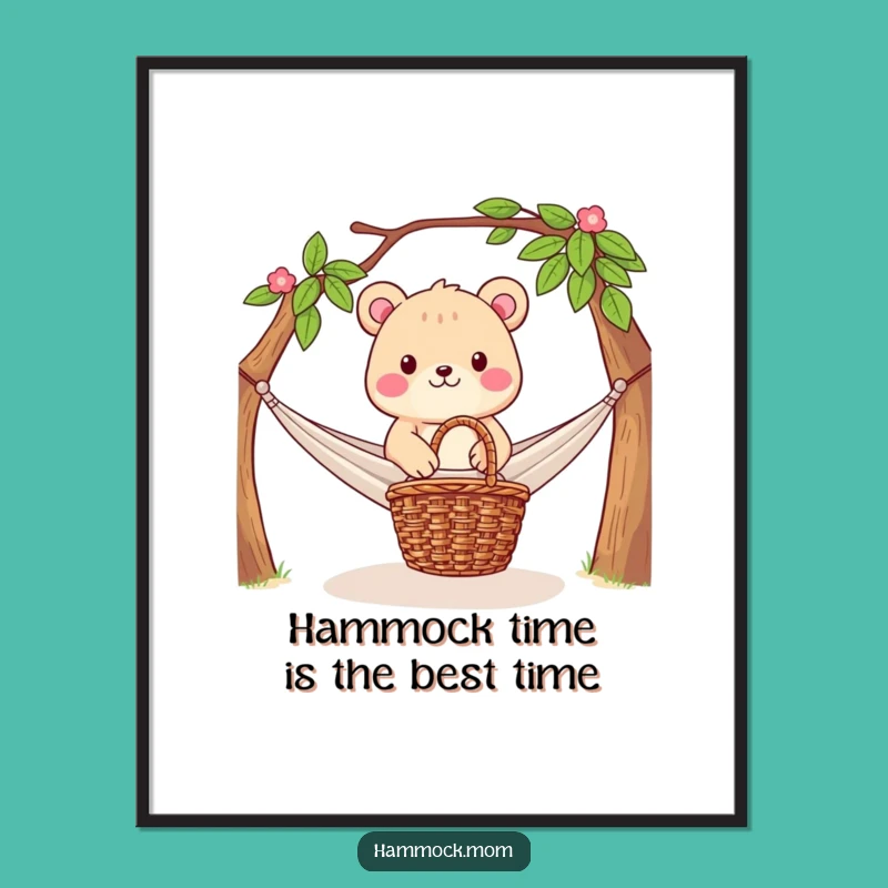 Free Printable Wall Art: Chill Animal Picnic - Funny Downloadable Decor