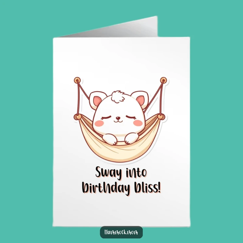 Free Printable Birthday Card: Swaying Kawaii Animal Dreams, Relaxing DIY Gift