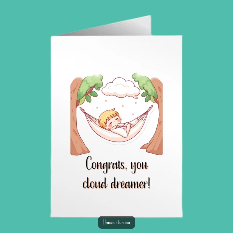 Free Printable Congrats Card: Hammock Nap - Humorous Downloadable Relaxation