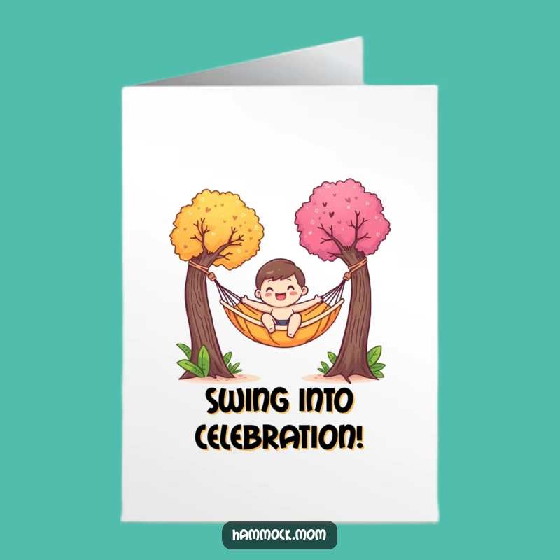 Free Printable Congrats Card: Hammock Relaxation, Celebrate Sweet Success!