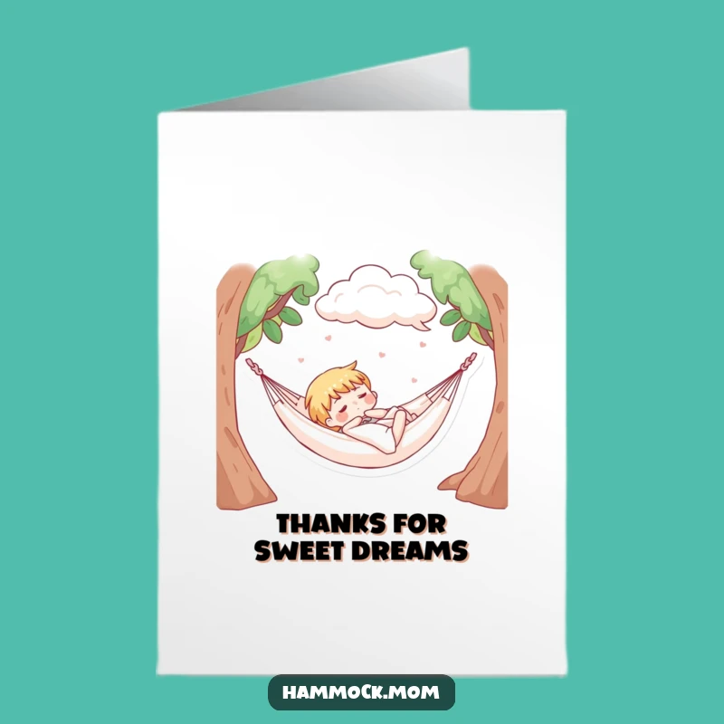 Free Printable Thank You Card: Hammock Nap Gratitude - Funny Downloadable Peace