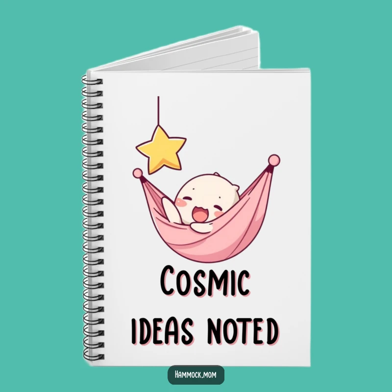 Funny Kawaii Hammock Star Reacher Notebook - Dreamy Journal Gift