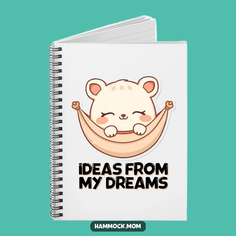 Funny Hammock Animal Notebook: Dreaming Character, Blank Funny Gift Journal