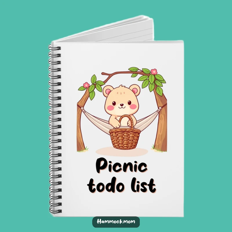 Funny Journal: Hammock Picnic Scene, Relaxing Writing Gift