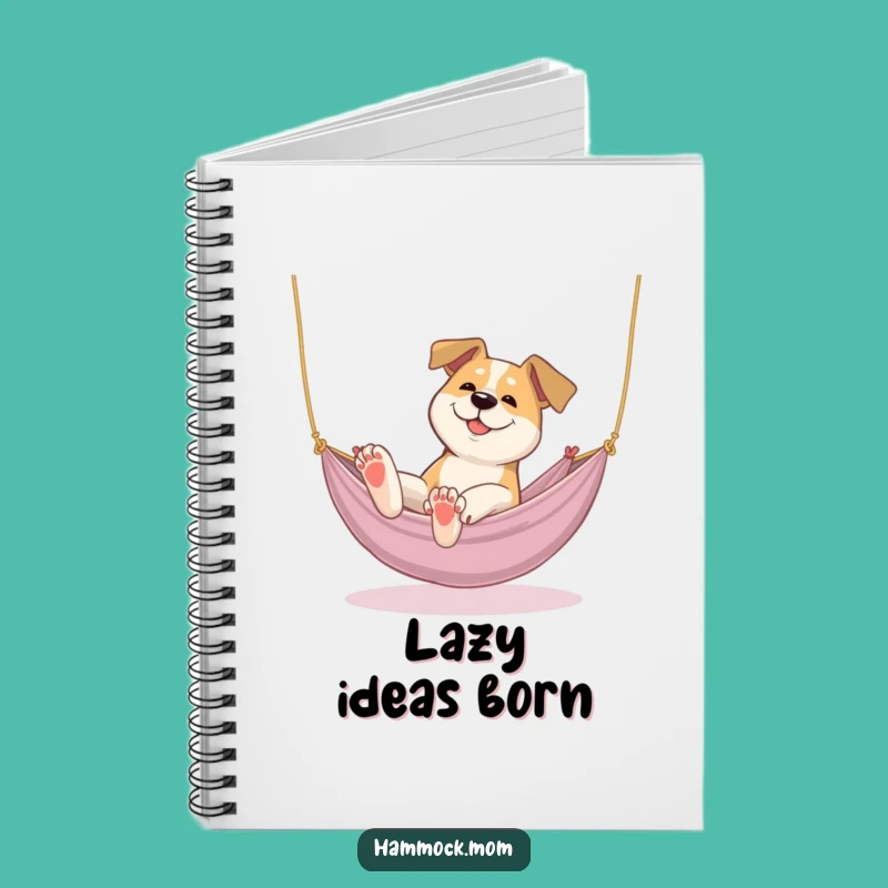 Funny Lazy Stretch Dog Notebook - Jot Down Ideas with Relaxed Humor