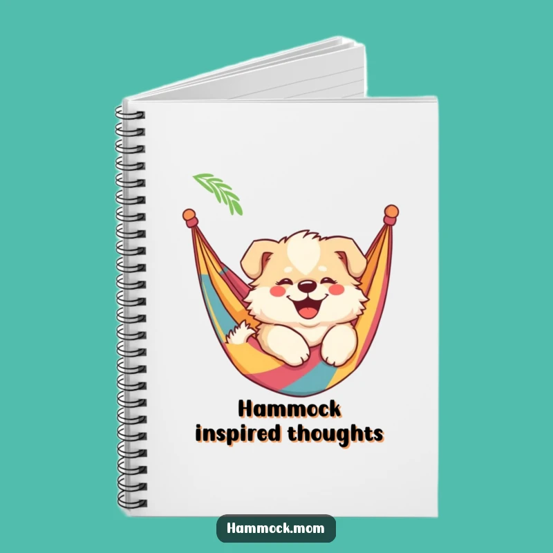 Funny Mama Dog Hammock Notebook - Plan Your Relaxation Time