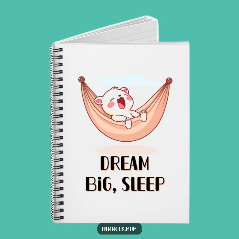 Funny Yawning Hammock Notebook - Jot Down Dreamy Ideas Gift!