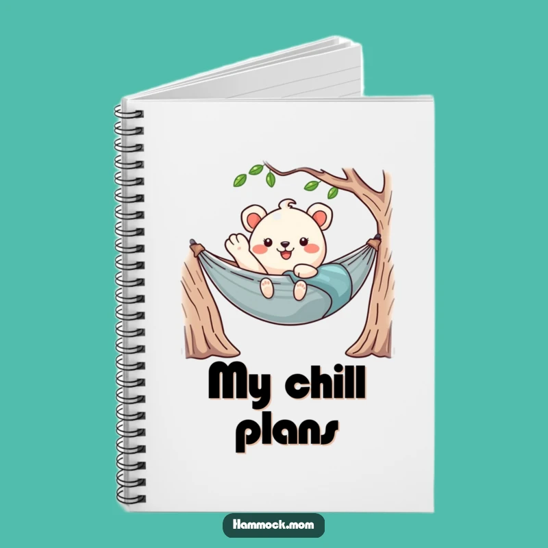 Funny Kawaii Hammock Notebook: Cute & Hilarious Journal for Relaxed Thoughts