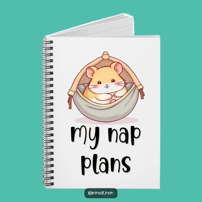 Funny Hamster Hammock Notebook: Jot Down Relaxed Thoughts