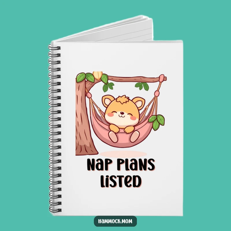 Funny Animal Hammock Notebook: Jot Down Your Relaxed Thoughts