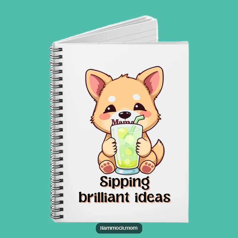 Funny Mama Dog Drink Notebook - Plan Your Refreshment Breaks