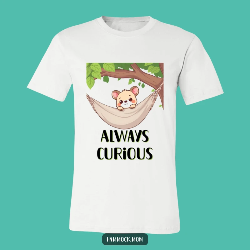 Funny Curious Animal Hammock T-Shirt: Explore in Style