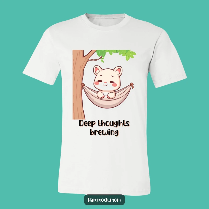 Funny Hammock Mom Animal T-Shirt: Lost in Thought, Zen Mode, Hilarious Gift