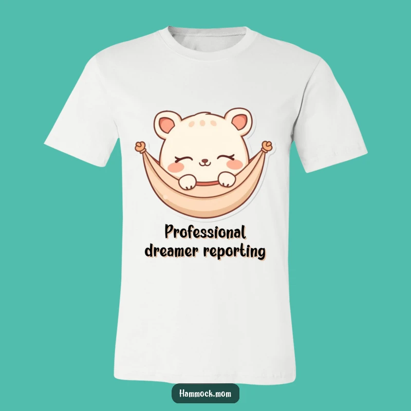 Funny Hammock Animal T-Shirt: Sleepy Character Dreaming, Ideal Funny Gift