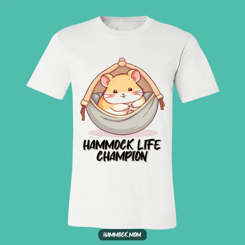 Funny Hamster Hammock T-Shirt: Wear Your Relaxation in Style