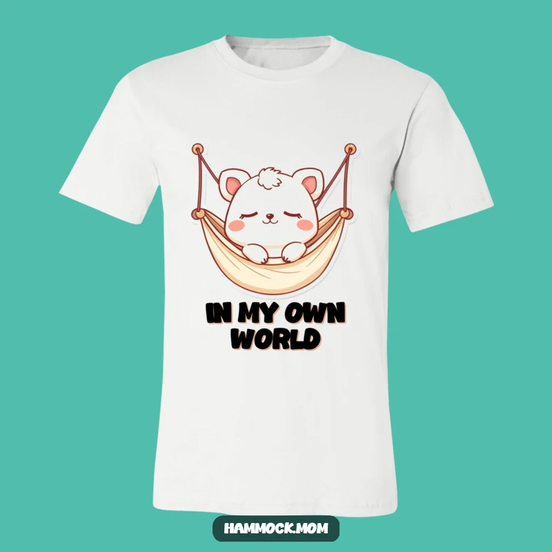 Funny Kawaii Hammock Animal T-Shirt: Sleepy Sway, Hilarious Apparel