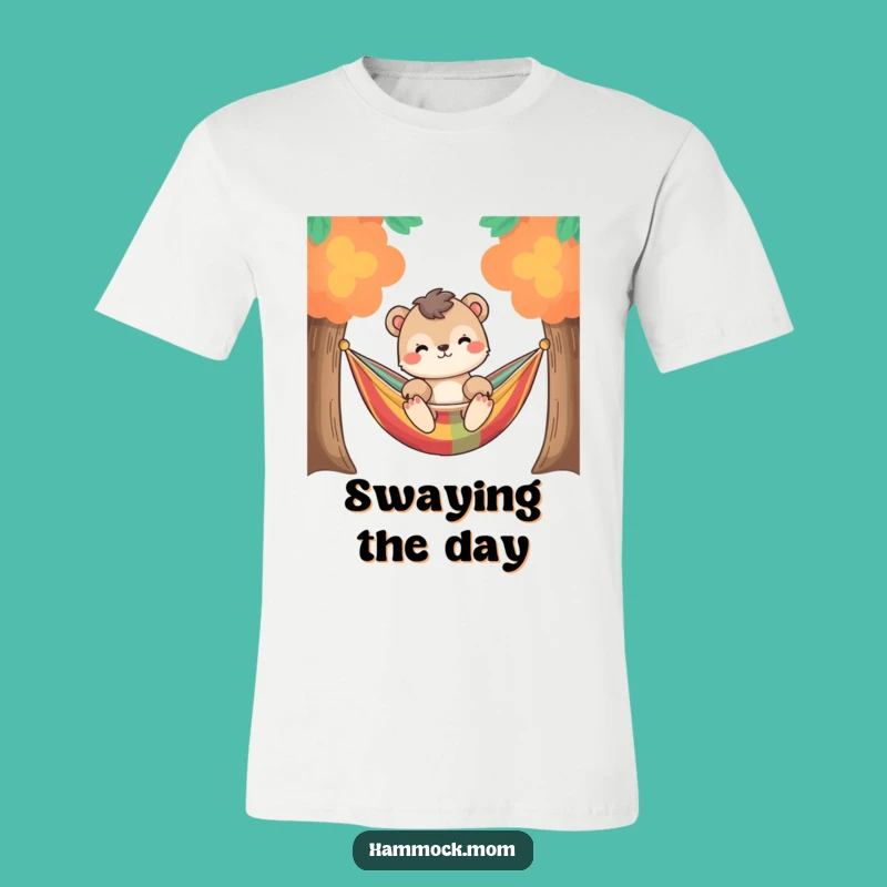 Funny Relaxed Animal Hammock T-Shirt: Chill Vibes Tee for Leisure Lovers