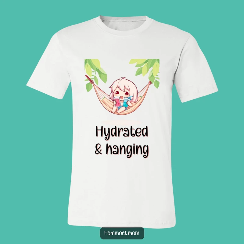 Funny Cool Drink Hammock T-Shirt: Sip and Relax in Style