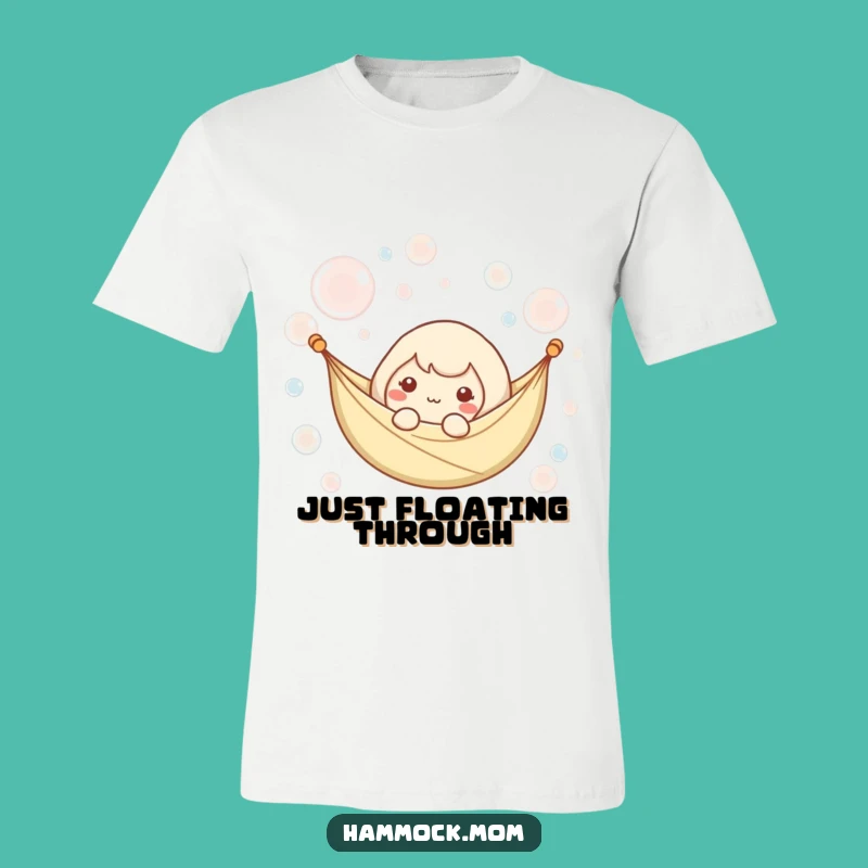Funny Kawaii Hammock Bubble Tee - Zen Floating Character Design Gift