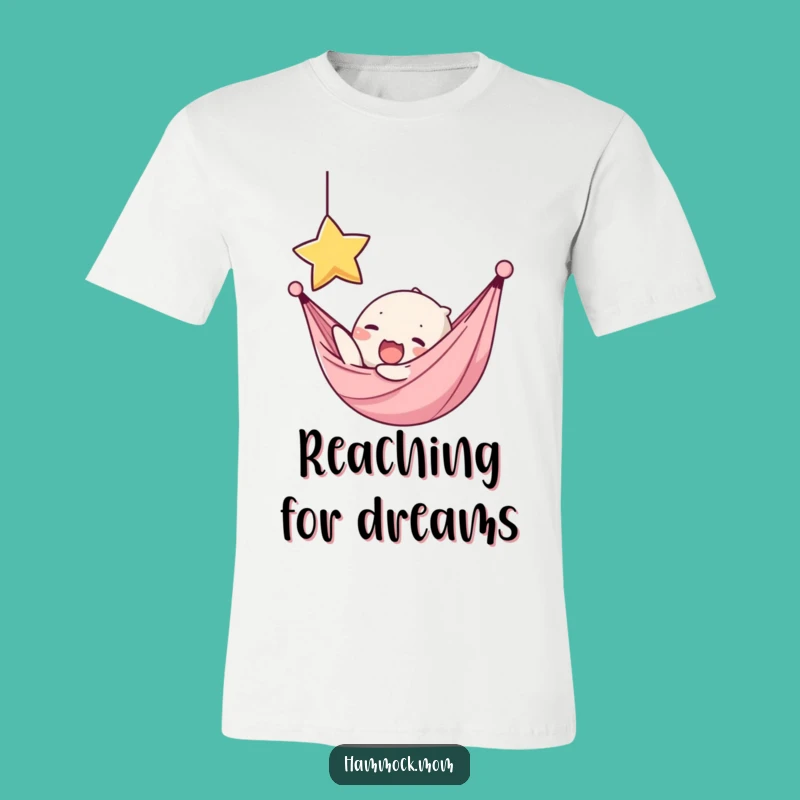 Funny Kawaii Hammock Yawning Star T-Shirt - Ambitious Character Design Gift