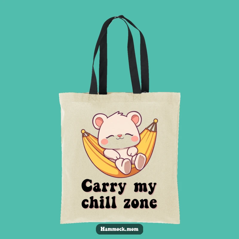 Funny Relaxed Animal Hammock Tote Bag: Carry Your Chill Funny Gift