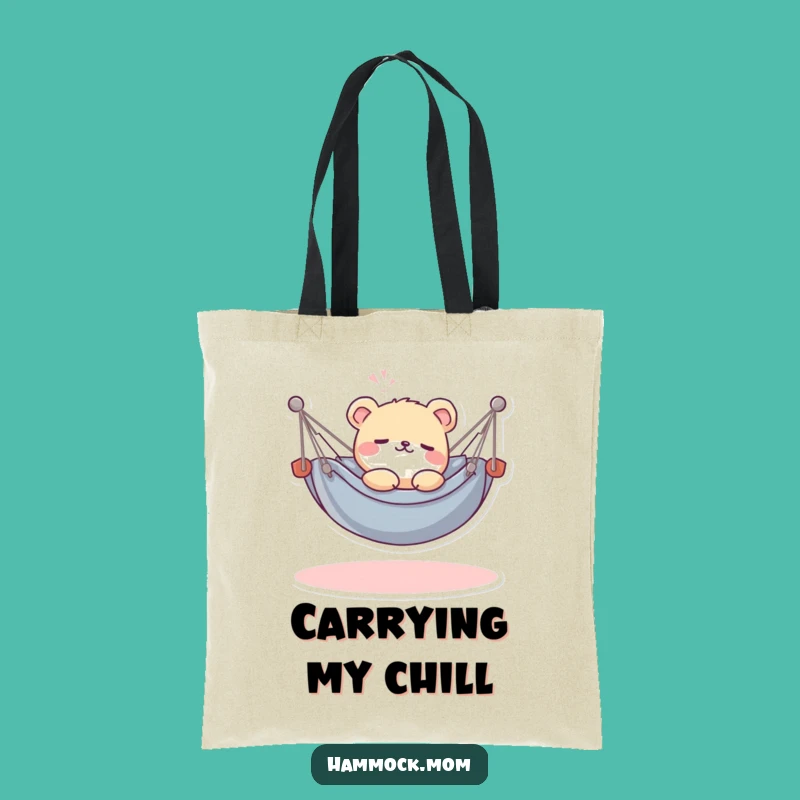 Funny Kawaii Hammock Animal Tote: Relaxing Vibes, Practical Gift