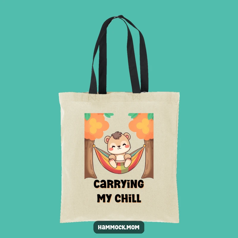 Funny Relaxed Animal Hammock Tote Bag: Carry Your Chill Everywhere