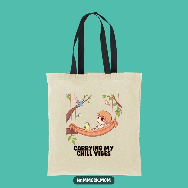 Funny Hammock Bird Watching Tote Bag: Stylish Character Carryall, Perfect Funny Gift