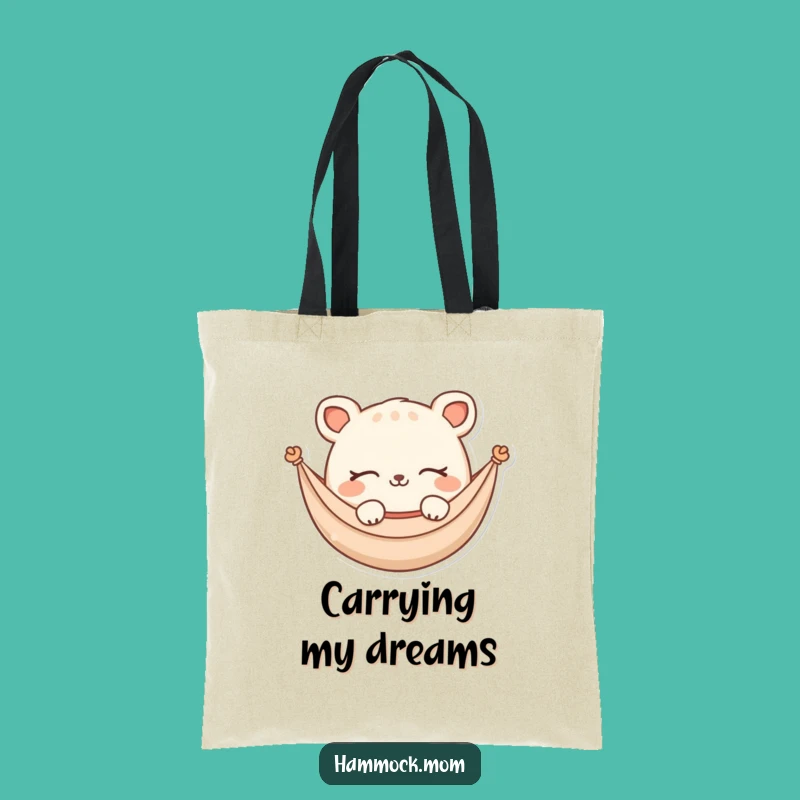 Funny Hammock Animal Tote Bag: Dreaming Character, Stylish & Funny Gift