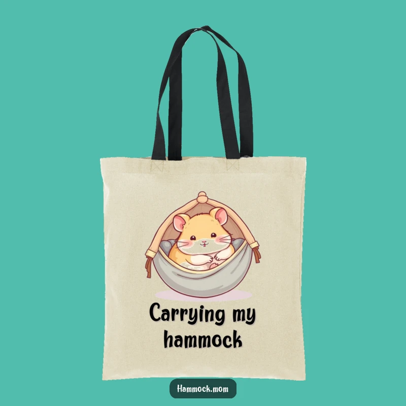 Funny Hamster Hammock Tote Bag: Carry Your Relaxation On the Go