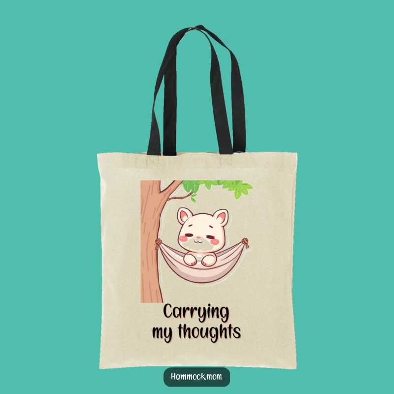 Funny Hammock Mom Animal Tote Bag: Pensive Style, Carry Your Thoughts, Gift