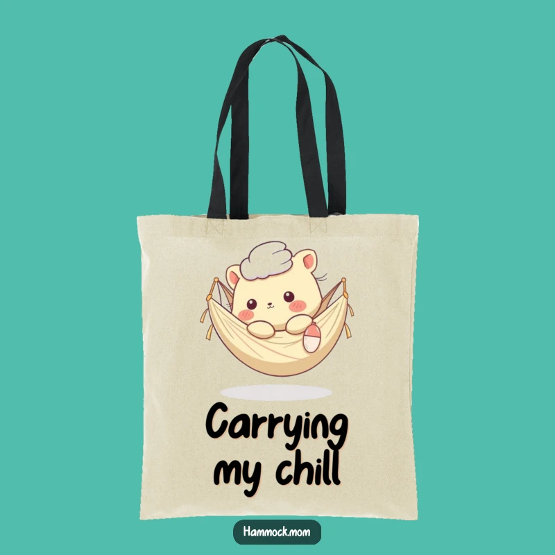 Funny Kawaii Hammock Animal Tote Bag: Breezy Style, Hilarious Everyday Carry Gift!