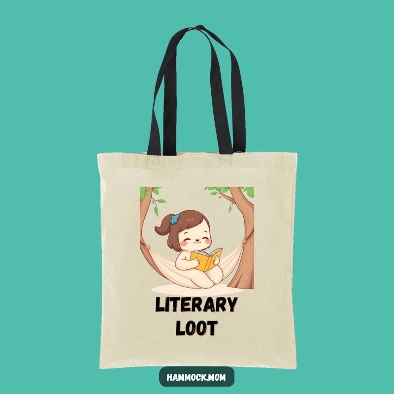Funny Hammock Mom Animal Tote Bag - Literary Companion, Practical Funny Gift
