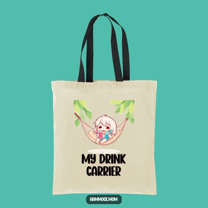 Funny Cool Drink Hammock Tote Bag: Carry Your Refreshments in Style